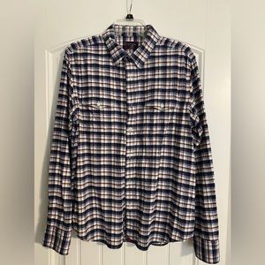 Untuckit Shirt Large Mens Button Up Slim Fit Flannel